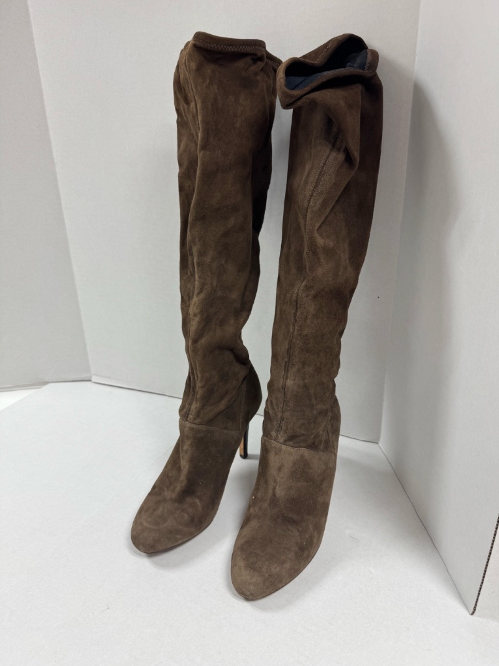 Cole Haan Women's Brown Suede Over the Knee Boots - Size 8.